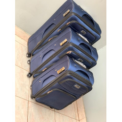 Blue Rolling Luggage Set Blue Rolling Luggage Set