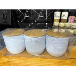 Coffee, Sugar, and Tea Containers