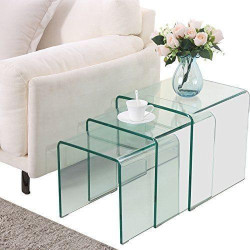 Glass Nesting Tables Glass Nesting Tables