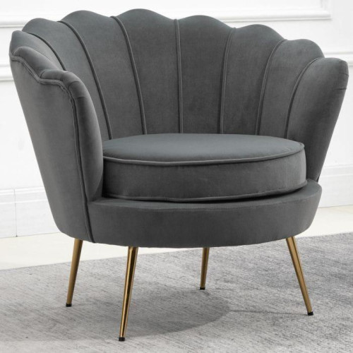 Modern Grey Velvet Armchair Modern Grey Velvet Armchair