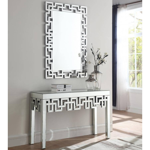 Modern Mirrored Console Table Modern Mirrored Console Table