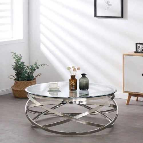 Modern Round Glass Coffee Table Modern Round Glass Coffee Table