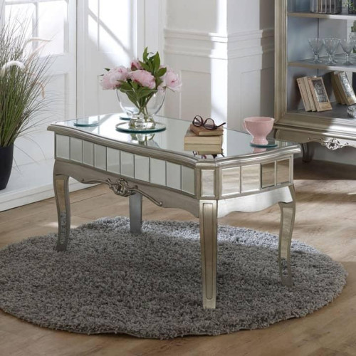 Silver Mirrored Coffee Table