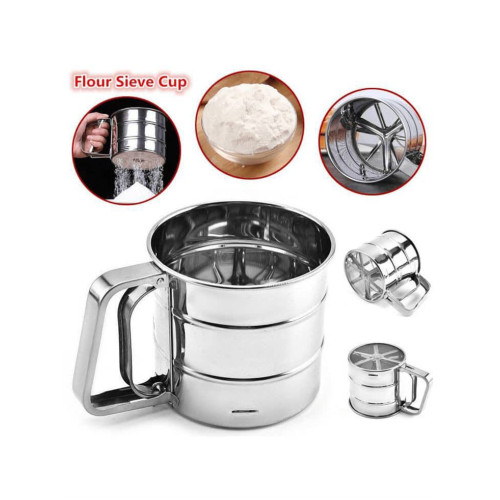 Stainless Steel Flour Sieve Cup Stainless Steel Flour Sieve Cup